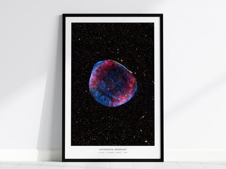 Supernova Remnant Poster | NASA SN 1006 Space Photography Wall Art — framed wall art, 24x36 in