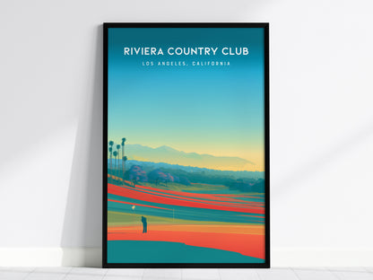 Riviera Country Club, Los Angeles, California Poster | Iconic Links & Fairway Beauty Wall Art — framed wall art, 24x36 in