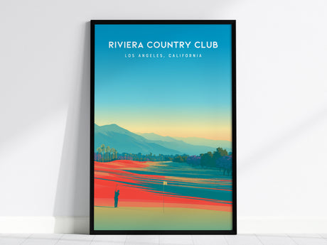 Riviera Country Club, Los Angeles, California Poster | Iconic Links & Fairway Beauty Wall Art — framed wall art, 24x36 in