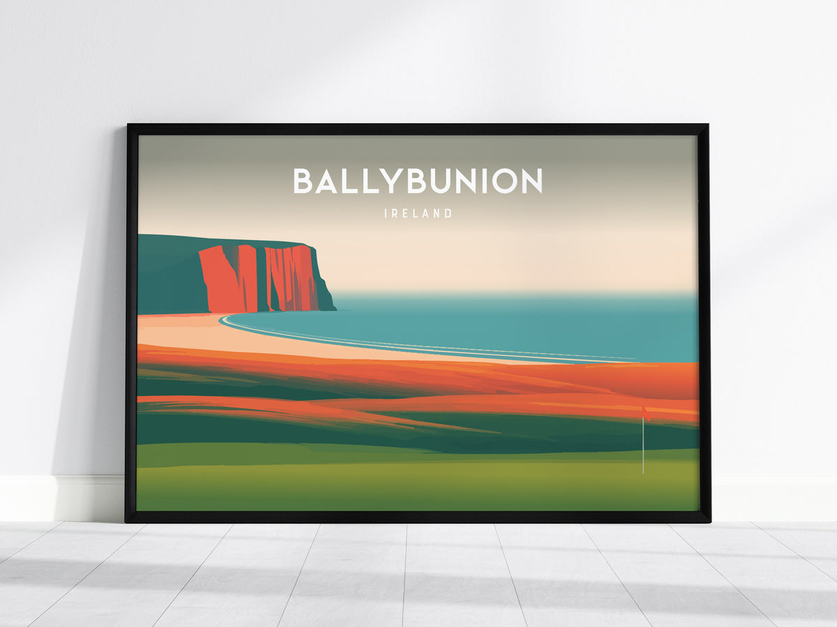 Ballybunion, Ireland Landscape Poster | Golf Wall Art & Framed or Unframed Wall Art — framed wall art, 24x36 in