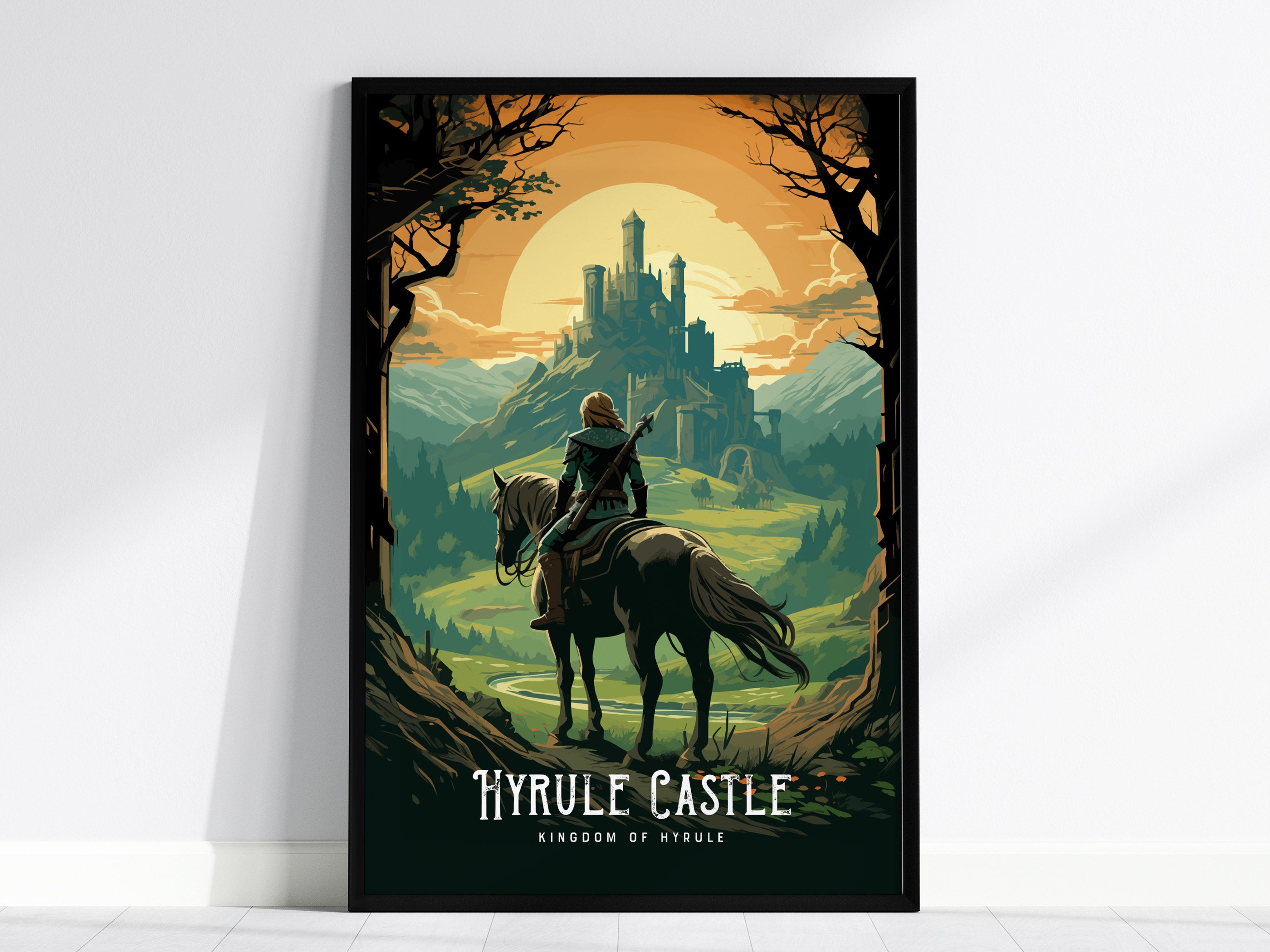 Hyrule Castle Poster | The Legend of Zelda Hyrule Kingdom Wall Art