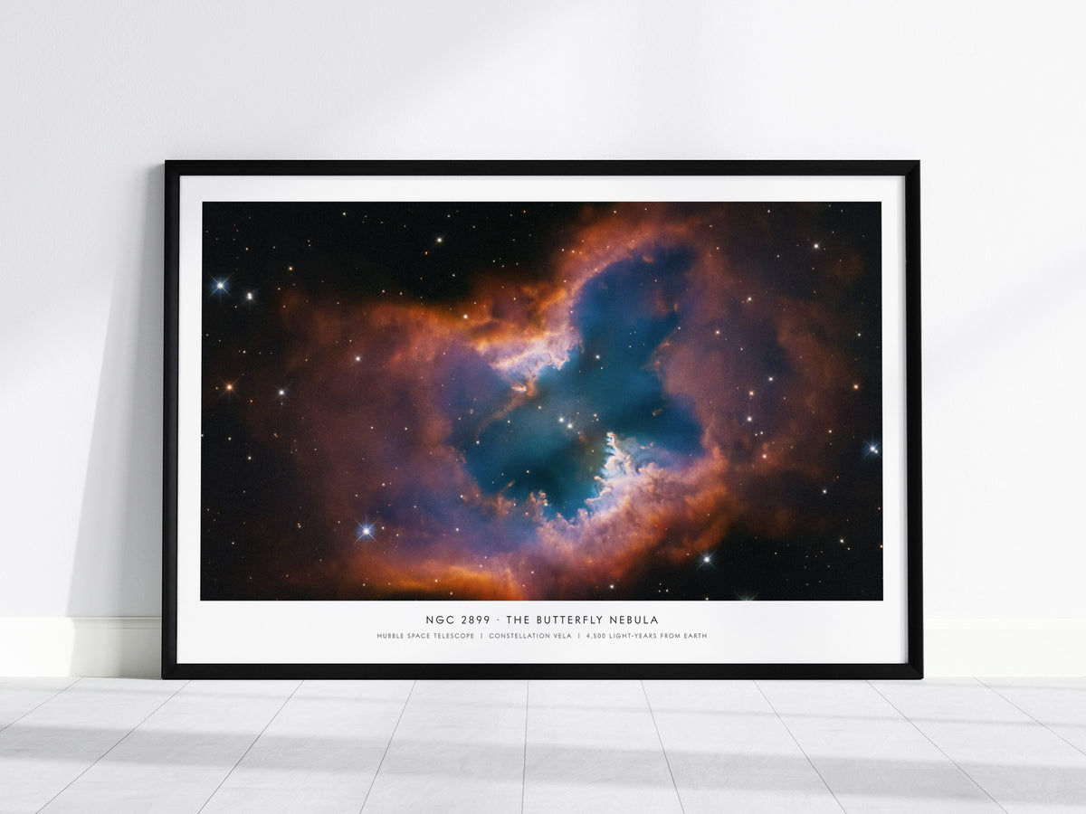 Ngc 2899 · the Butterfly Nebula Landscape Poster | Hubble Space Telescope Astronomy Print NASA Space Photography Wall Art — f