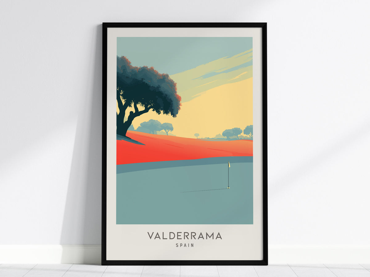 Valderrama Matte Border Poster | Spain Travel Wall Art — framed wall art, 24x36 in