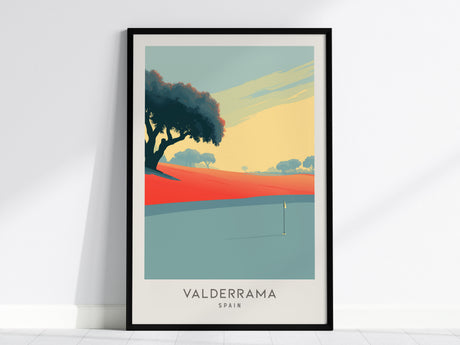 Valderrama Matte Border Poster | Spain Travel Wall Art — framed wall art, 24x36 in