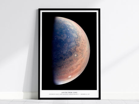 Jupiter from Juno Space Poster – NASA Planet Print
