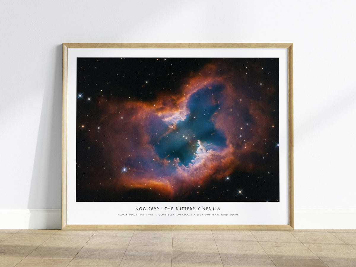 Ngc 2899 · the Butterfly Nebula Landscape Poster | Hubble Space Telescope Astronomy Print NASA Space Photography Wall Art — f