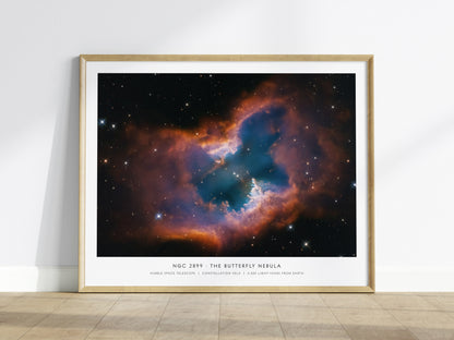 Ngc 2899 · the Butterfly Nebula Landscape Poster | Hubble Space Telescope Astronomy Print NASA Space Photography Wall Art — f