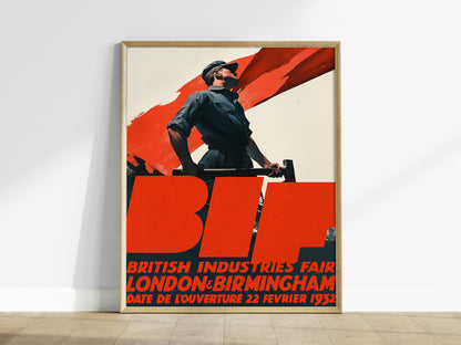 British Industries Fair Poster | Vintage 1932 BIF Industrial Art Deco Wall Art
