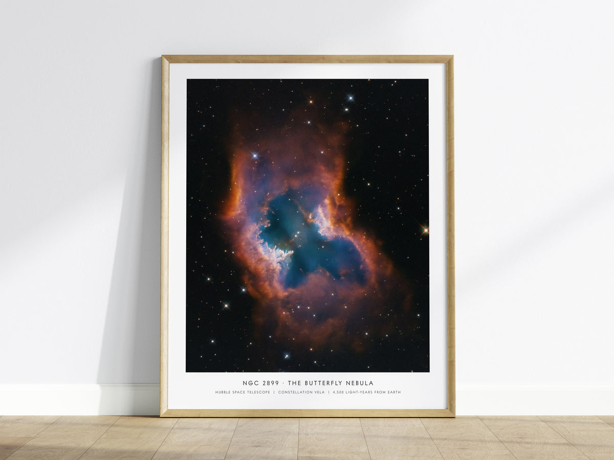 Ngc 2899 · the Butterfly Nebula Poster | Hubble Space Telescope NASA Wall Art Space Photography — framed wall art