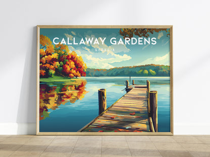 Callaway Gardens, Georgia Landscape Poster | Vacation Wall Art Framed or Unframed — framed wall art