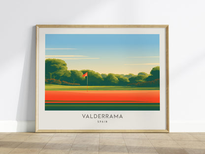 Valderrama Landscape Matte Border Poster | Spain Links Poster & Country Club Decor — framed wall art