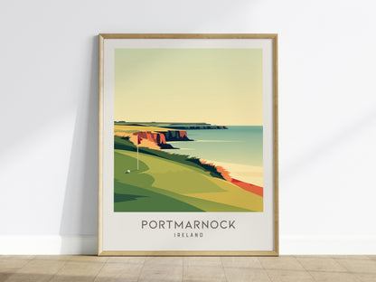 Portmarnock Matte Border Poster | Ireland Travel Wall Art — framed wall art