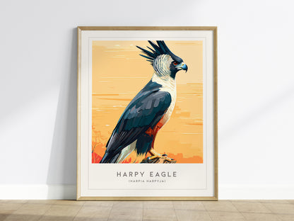 Harpy Eagle, Harpia harpyja Poster | Majestic Raptor Bird Wall Art — framed wall art
