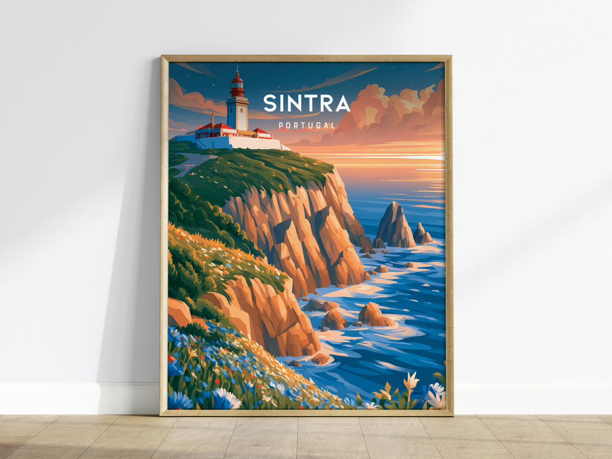 Sintra, Portugal Poster | Enchanted Palace & Misty Hills Wall Art — framed wall art