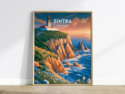 Sintra, Portugal Poster | Enchanted Palace & Misty Hills Wall Art — framed wall art