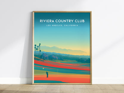 Riviera Country Club, Los Angeles, California Poster | Iconic Links & Fairway Beauty Wall Art — framed wall art
