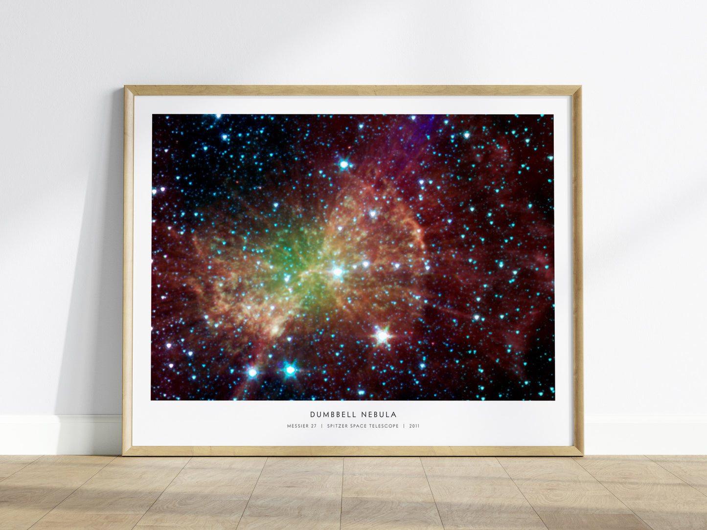 Dumbbell Nebula Landscape Poster | Messier 27 NASA Space Photography Astronomy Print — framed wall art