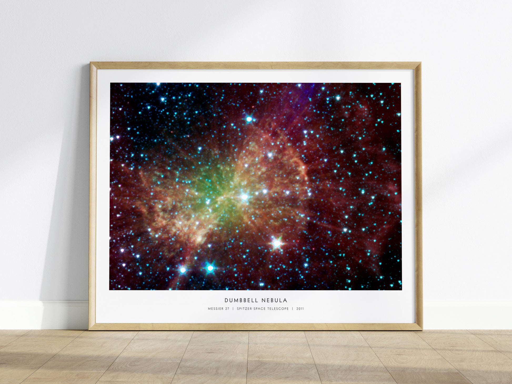 Dumbbell Nebula Landscape Poster | Messier 27 NASA Space Photography Astronomy Print — framed wall art