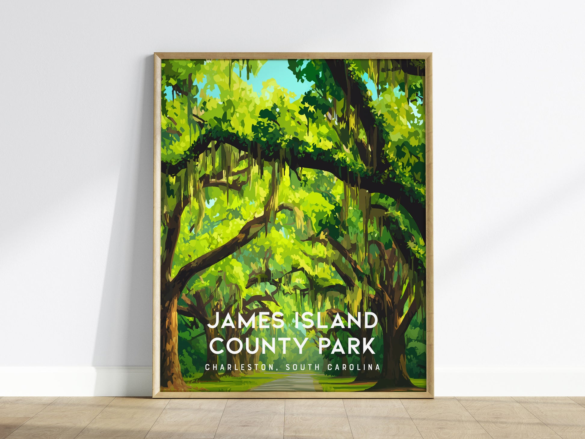 James Island County Park, Charleston, South Carolina Poster | Coastal Beach Decor Wall Art — framed wall art