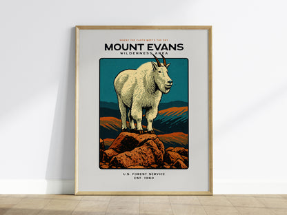Mount Evans Poster | Colorado Wilderness Wall Art