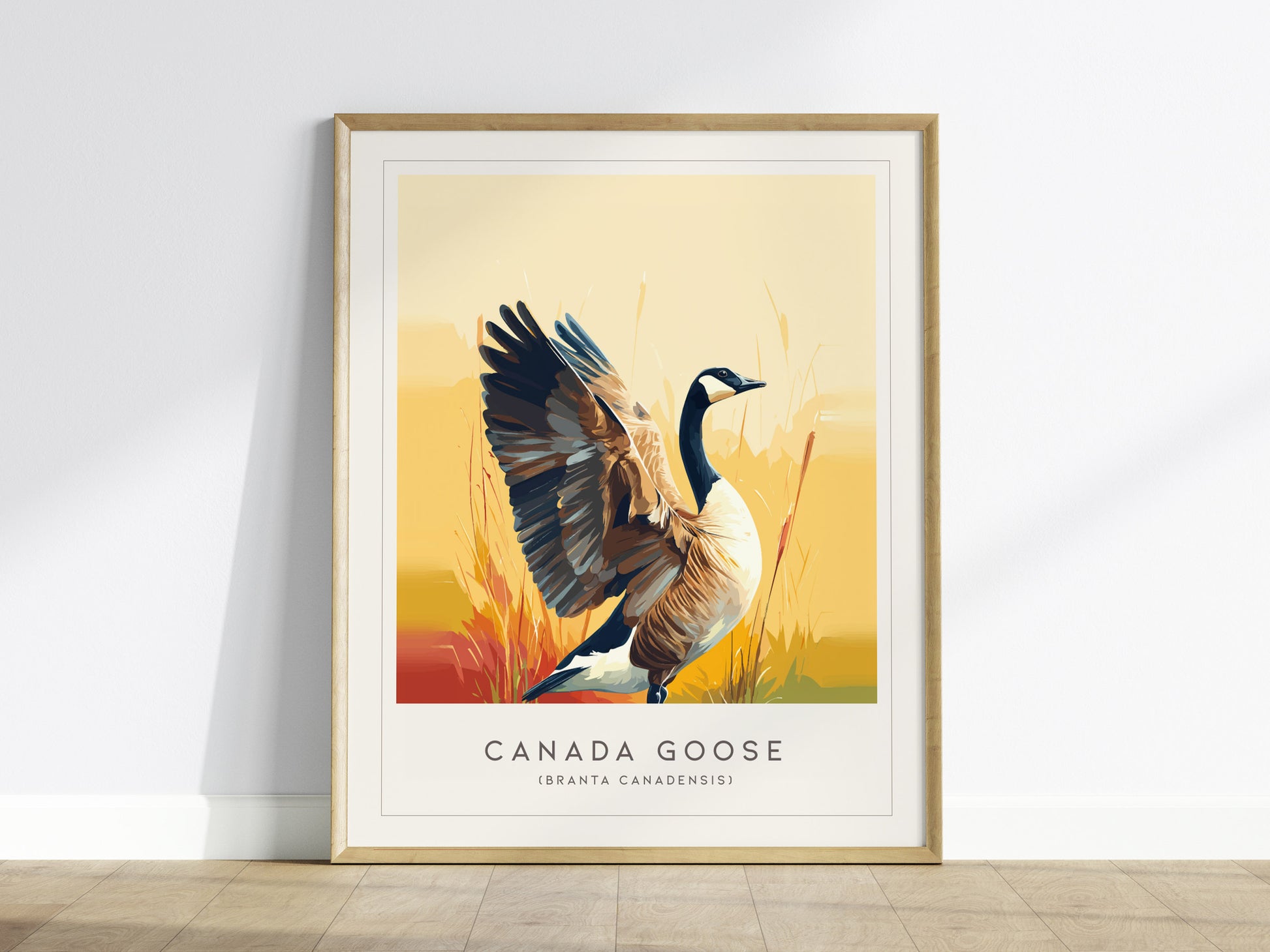 Canada Goose Poster | Majestic Migratory Bird Fine Wall Art — framed wall art