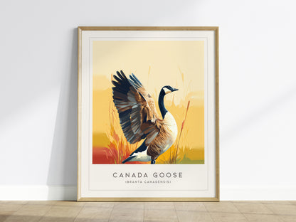 Canada Goose Poster | Majestic Migratory Bird Fine Wall Art — framed wall art