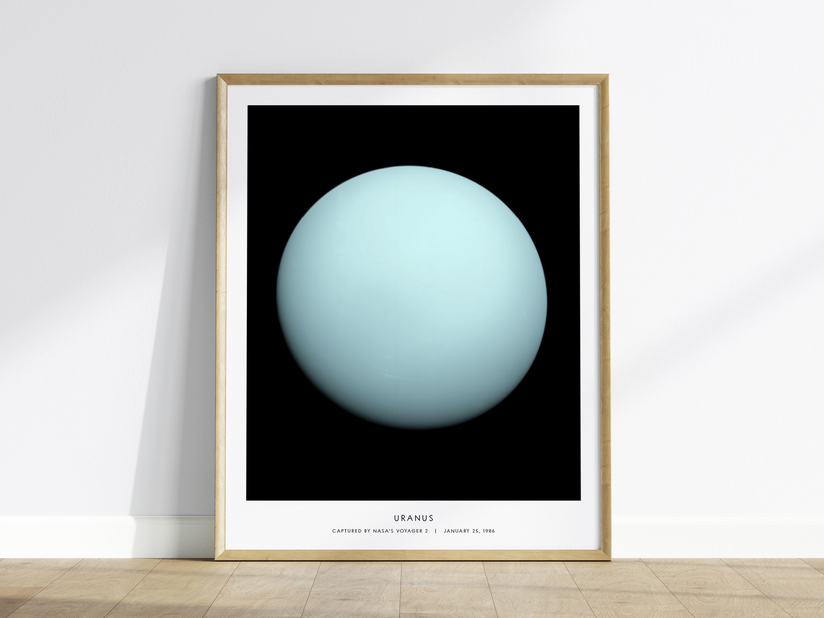 邦楽 URANUS Mirage Uranus NASA Poster | Voyager 2 Ice Giant Print | Swell Scenes