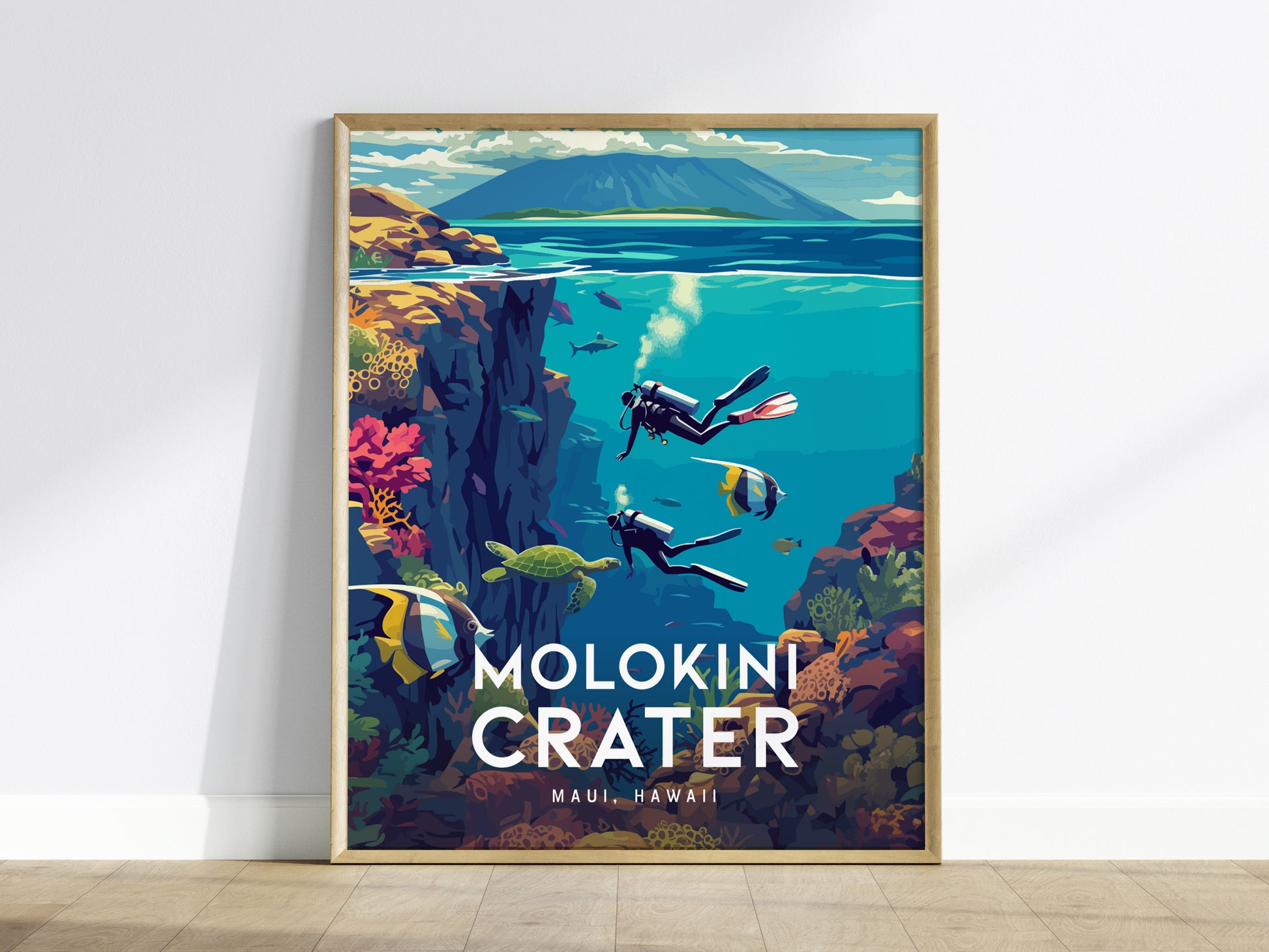 Molokini Crater Poster | Maui Hawaii Wall Art