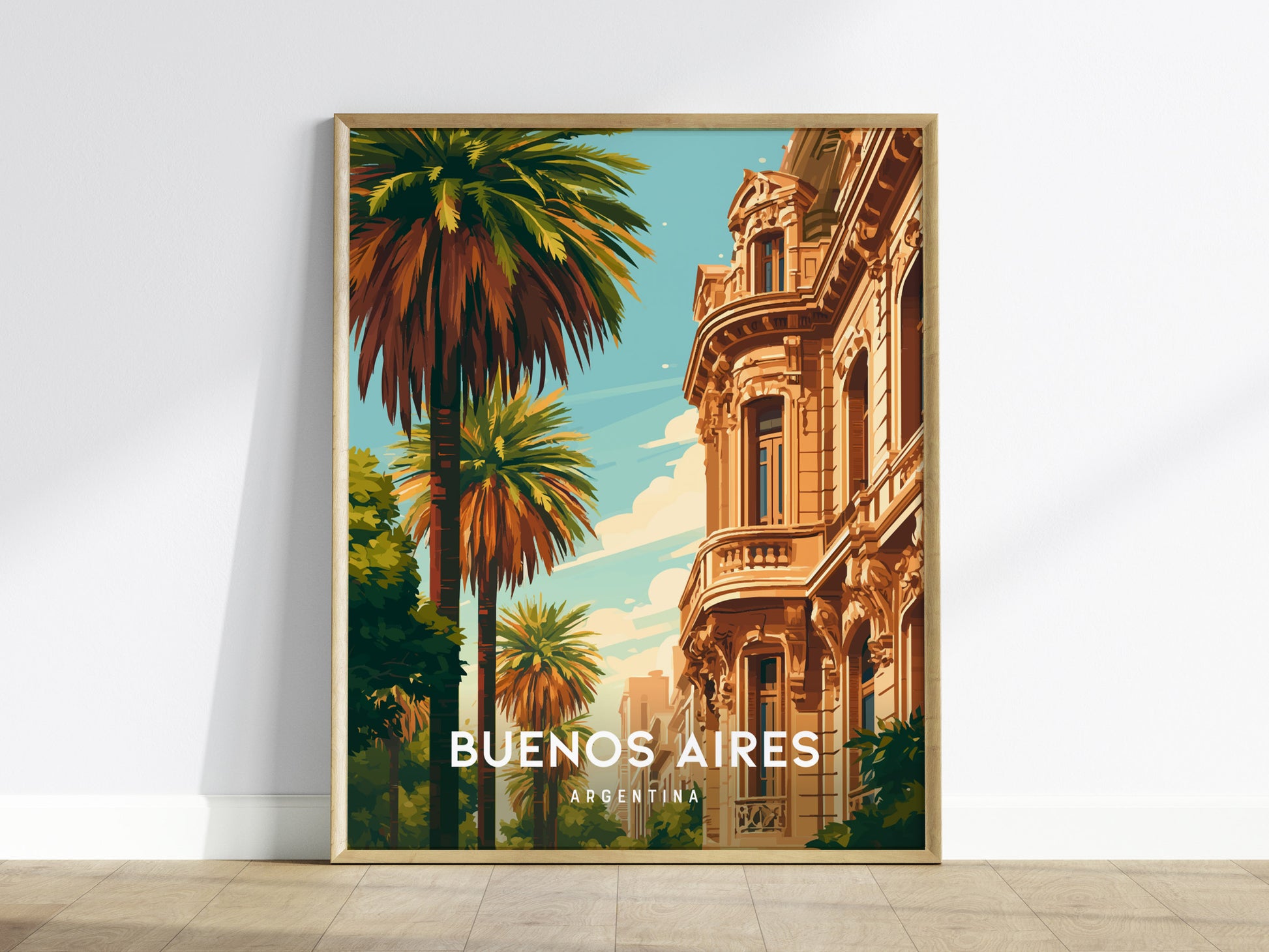 Buenos Aires, Argentina Poster | Tango & Colorful Streets Wall Art — framed wall art