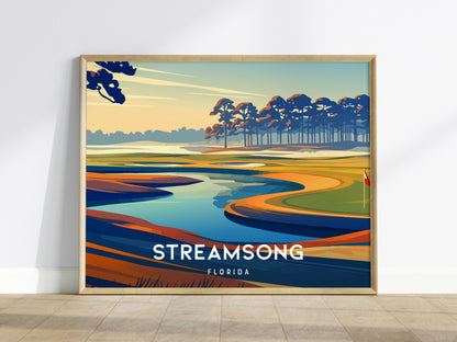 Streamsong, Florida Landscape Poster | Golf Wall Art & Framed or Unframed Wall Art — framed wall art
