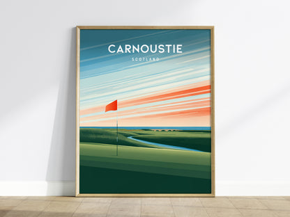 Carnoustie, Scotland Poster | Country Club Decor Golfer Gift Wall Art — framed wall art