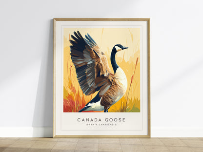 Canada Goose Poster | Majestic Migratory Bird Fine Wall Art — framed wall art