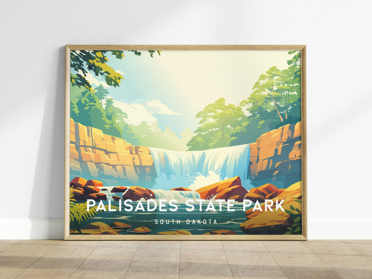 Palisades State Park Landscape Poster | South Dakota Vacation Wall Art — framed wall art