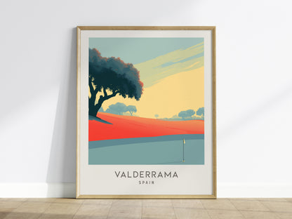 Valderrama Matte Border Poster | Spain Travel Wall Art — framed wall art