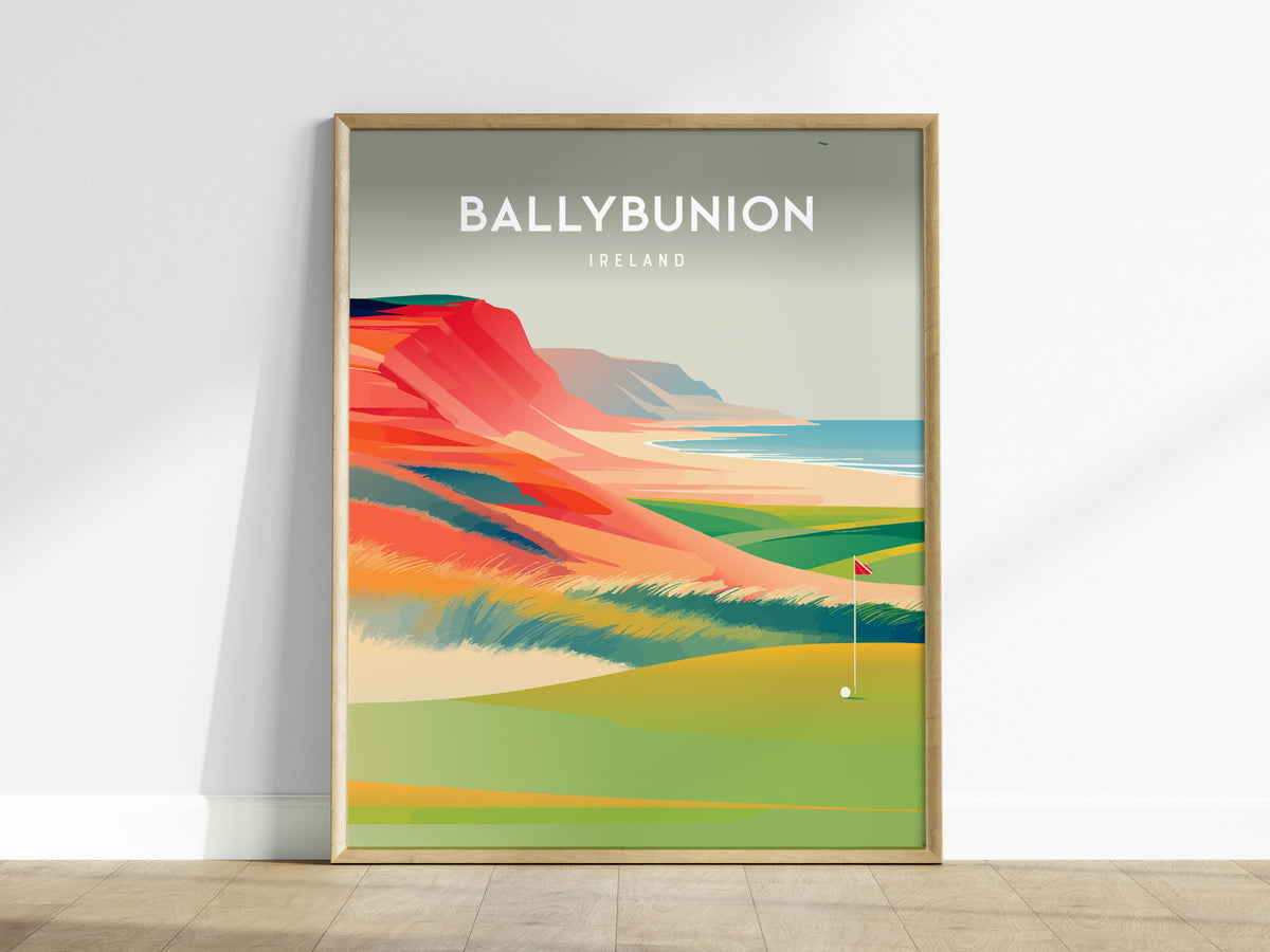 Ballybunion, Ireland Poster | Links Poster & Golfer Gift Wall Art — framed wall art