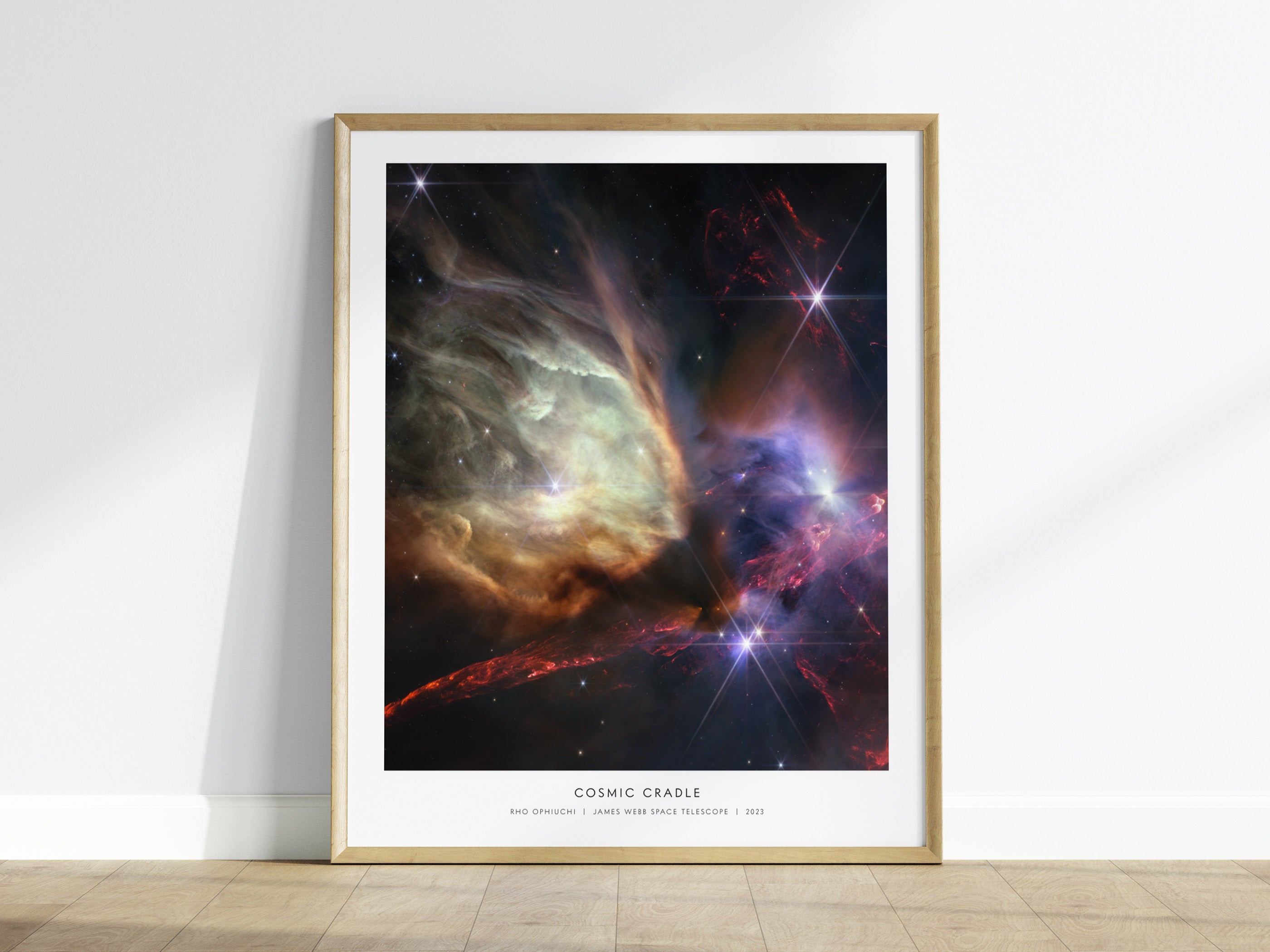 Cosmic Cradle Poster | NASA Rho Ophiuchi Space Photography Wall