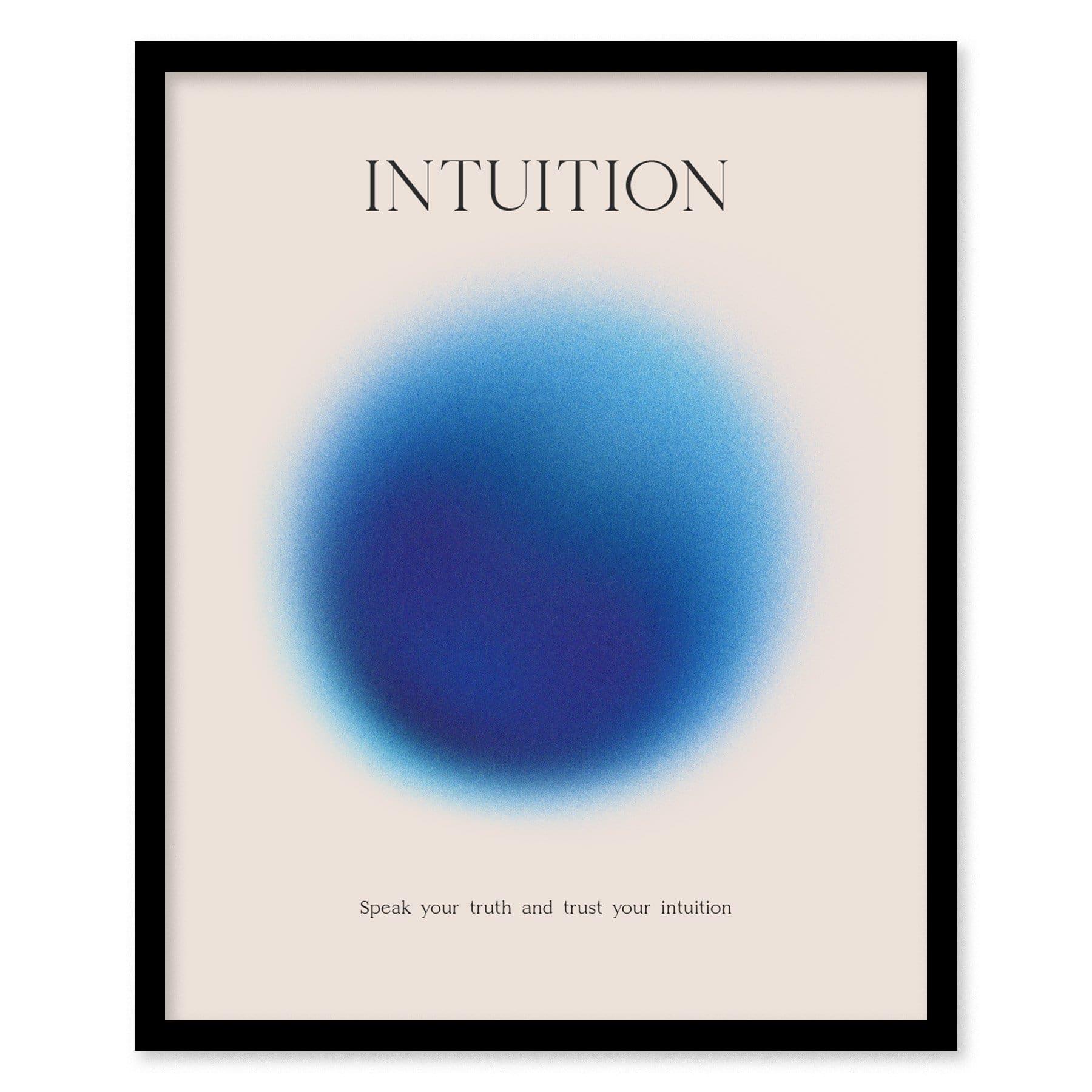 Intuition Aura Poster | Minimalist Wall Art for Mindfulness & Personal Reflection - Swell Scenes
