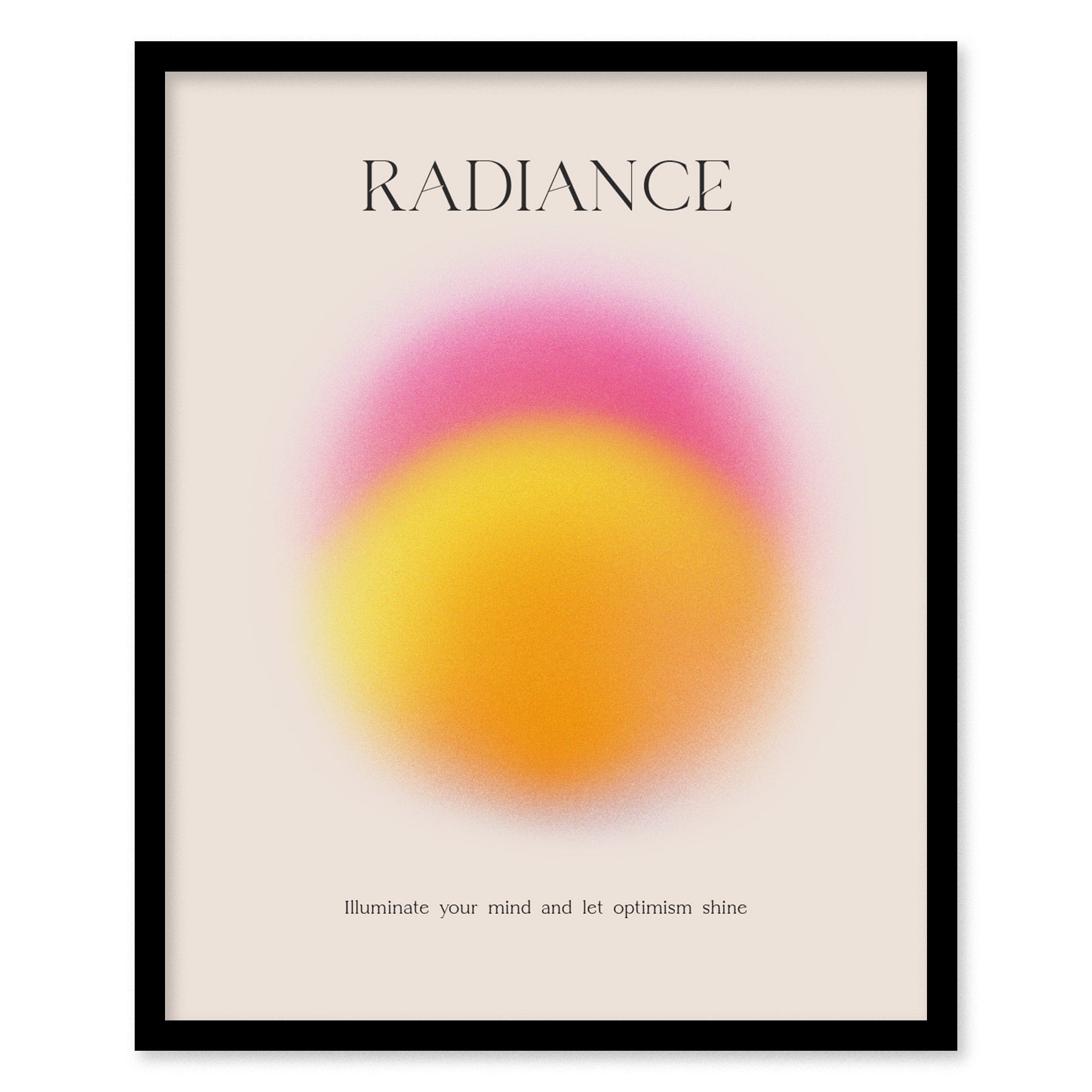 Radiance Aura Poster | Trendy Minimalist Abstract Wellness Wall Art