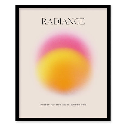 Radiance Aura Poster | Trendy Minimalist Abstract Wellness Wall Art