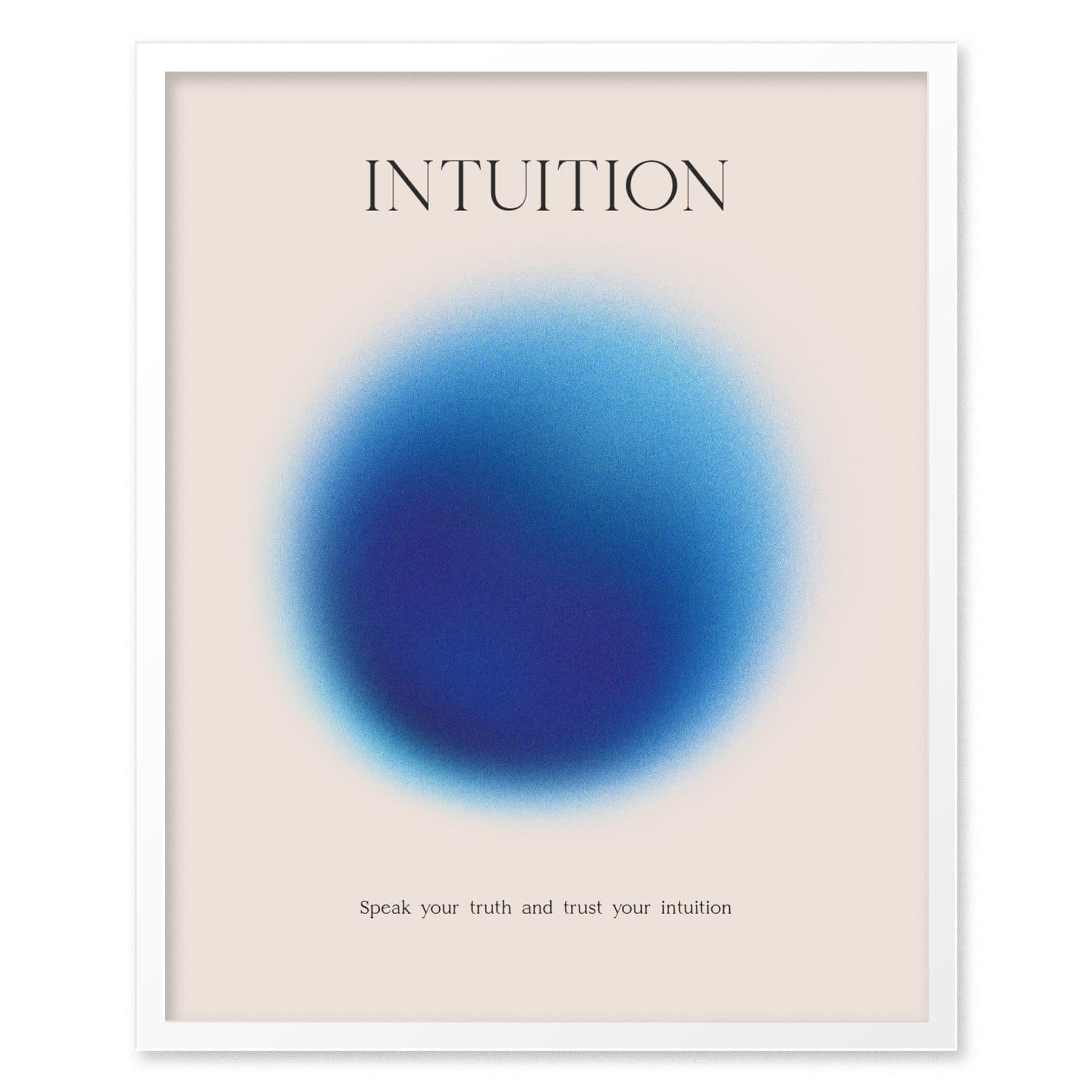 Intuition Aura Poster | Minimalist Wall Art for Mindfulness & Personal Reflection - Swell Scenes