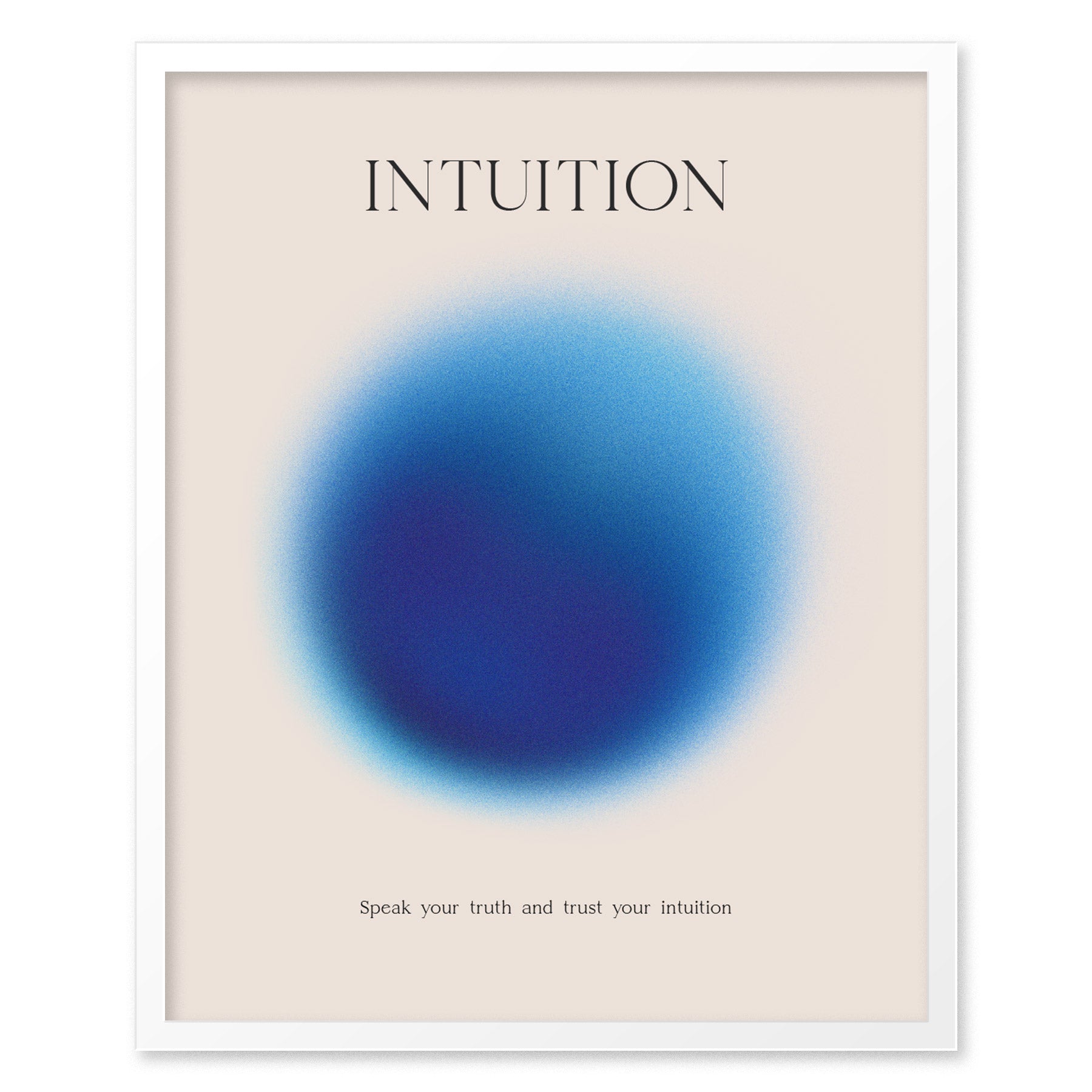 Intuition Aura Poster | Abstract Minimalist Wall Art