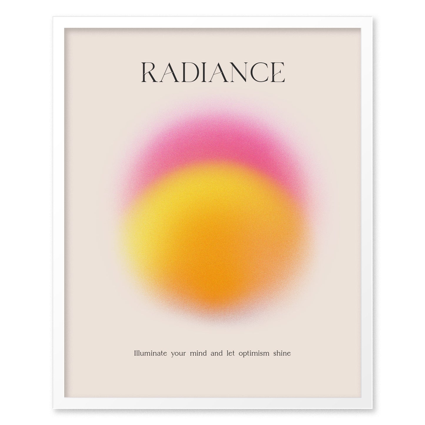 Radiance Aura Poster | Trendy Minimalist Abstract Wellness Wall Art