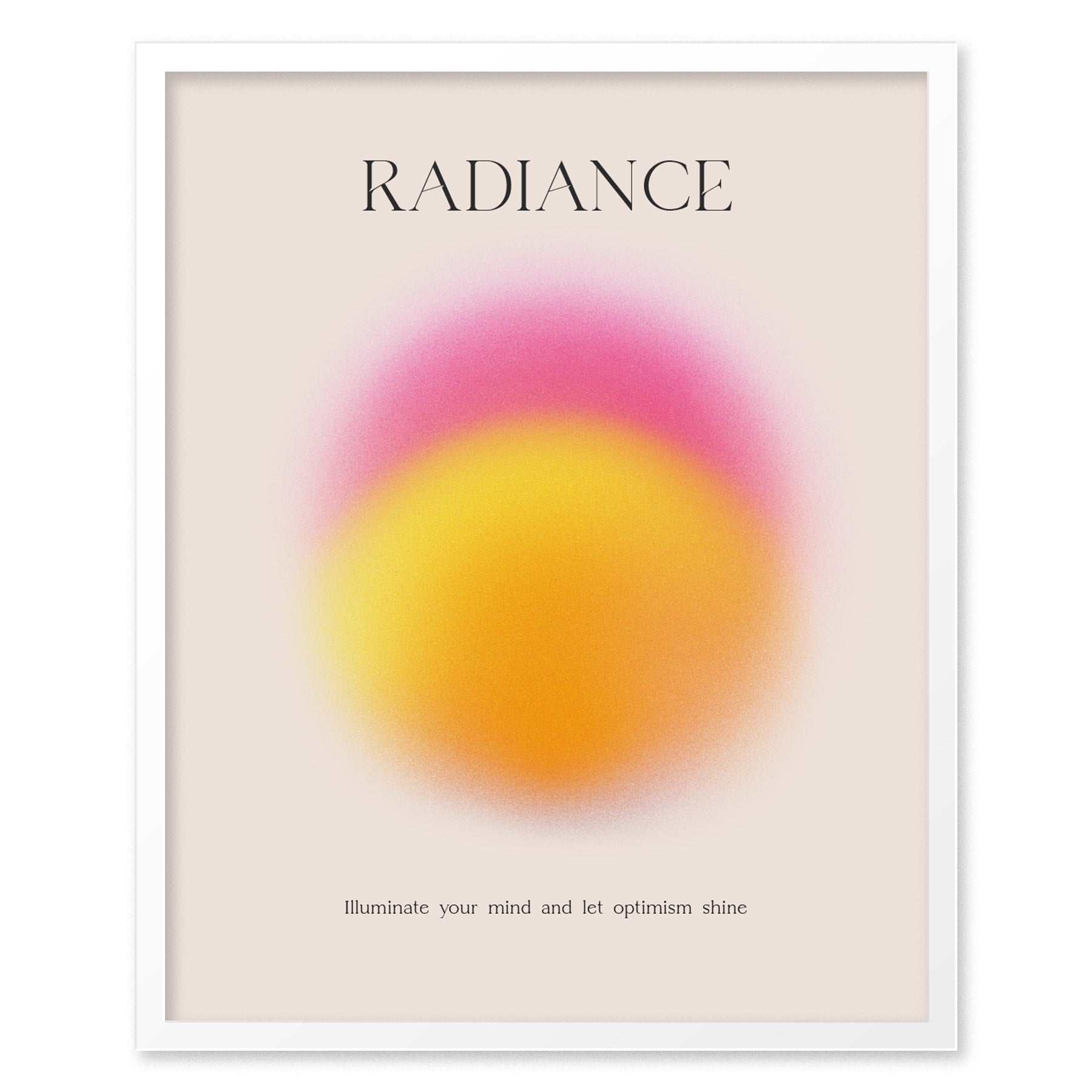Radiance Aura Poster | Trendy Minimalist Abstract Wellness Wall Art