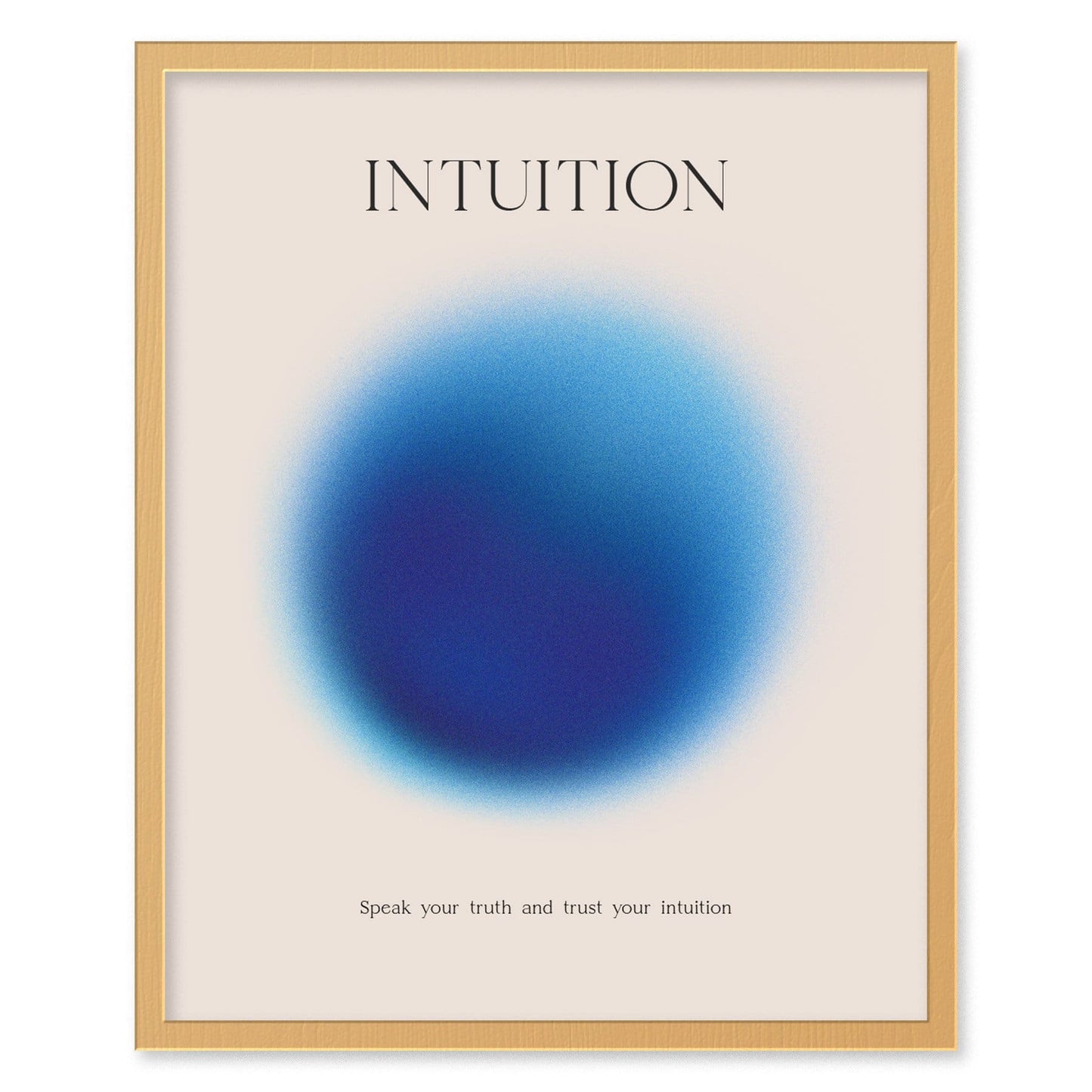 Intuition Aura Poster | Minimalist Wall Art for Mindfulness & Personal Reflection