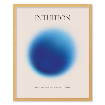 Intuition Aura Poster | Minimalist Wall Art for Mindfulness & Personal Reflection