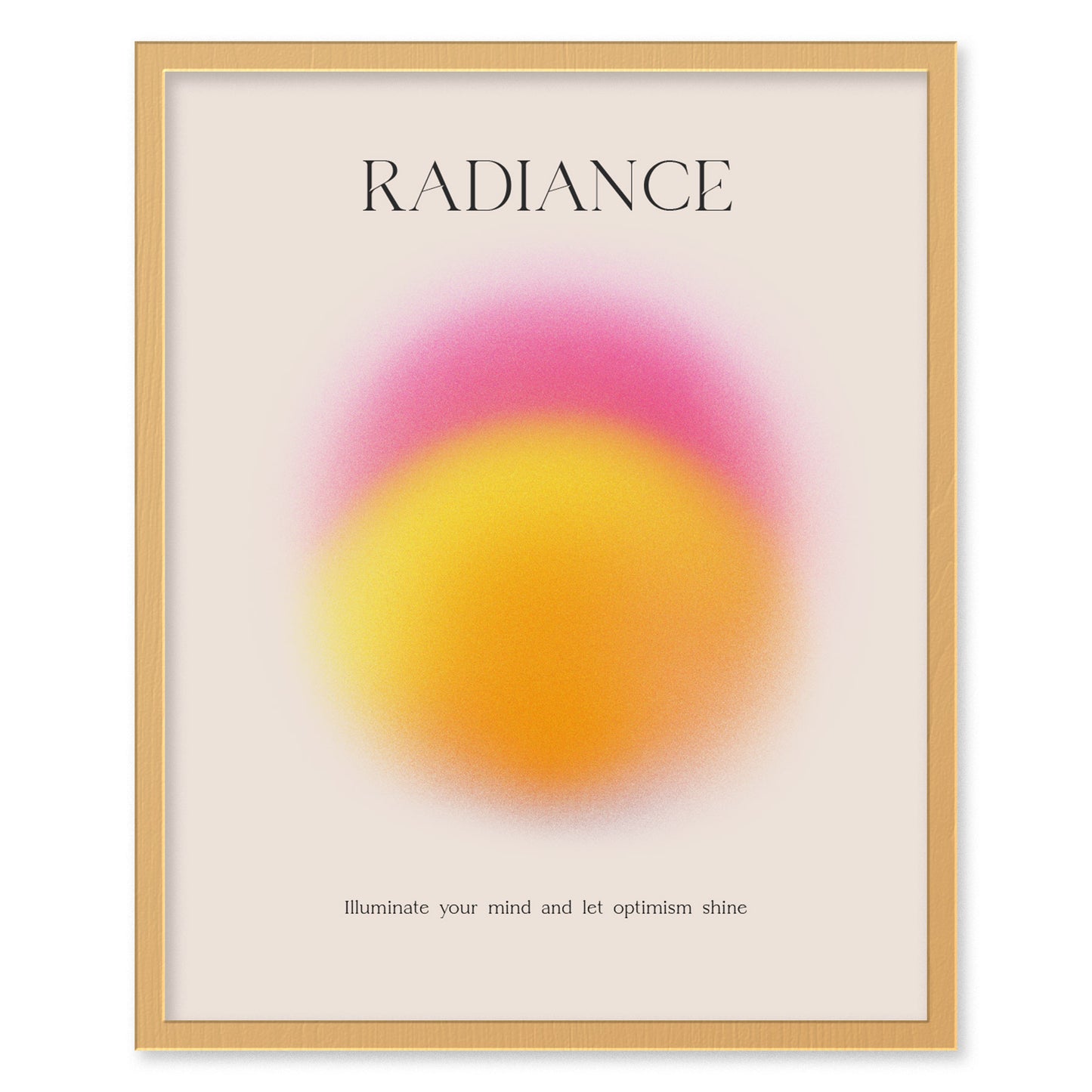 Radiance Aura Poster | Trendy Minimalist Abstract Wellness Wall Art