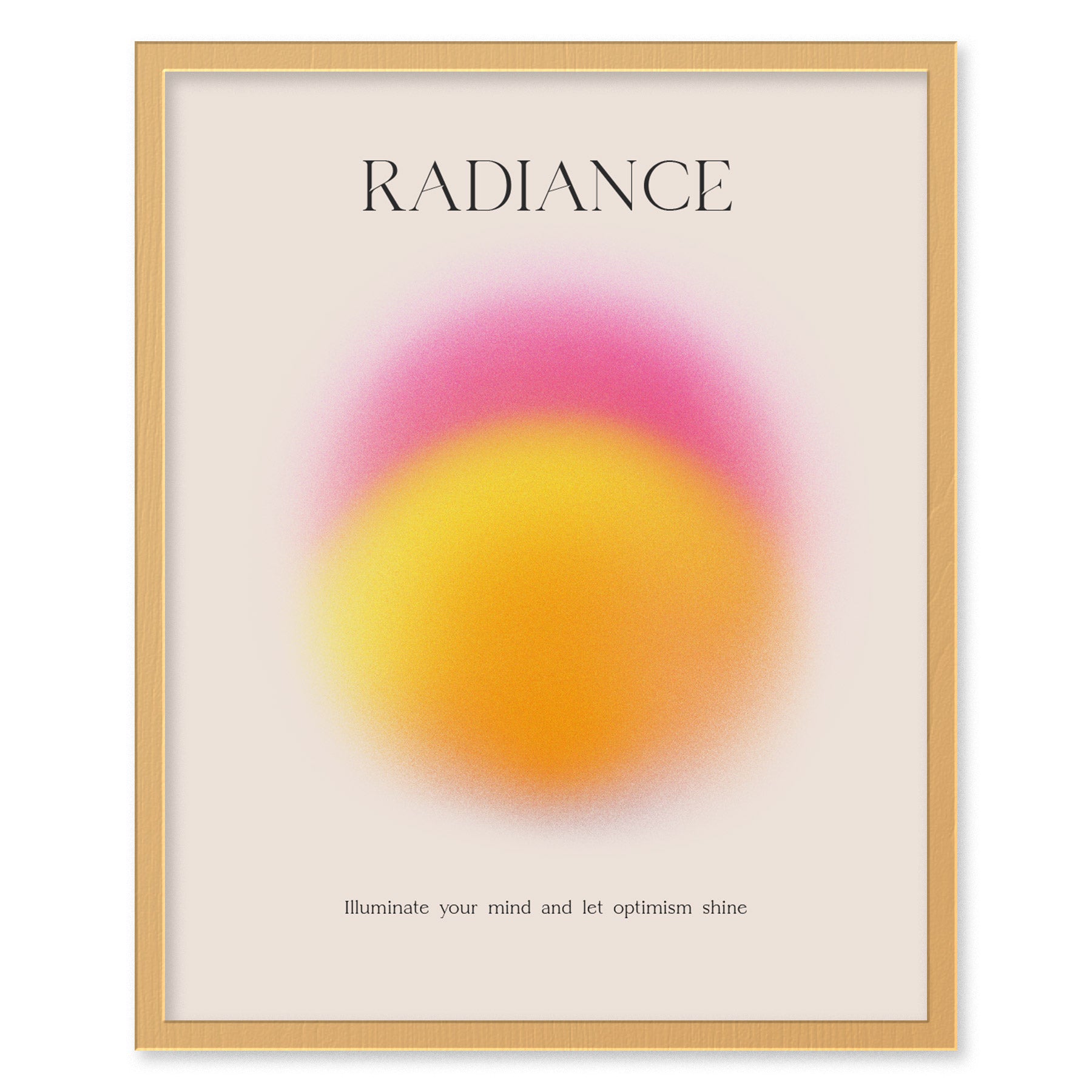 Radiance Aura Poster | Trendy Minimalist Abstract Wellness Wall Art