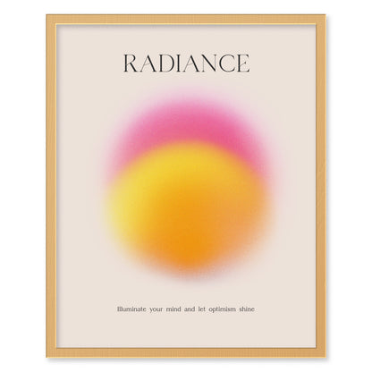 Radiance Aura Poster | Trendy Minimalist Abstract Wellness Wall Art