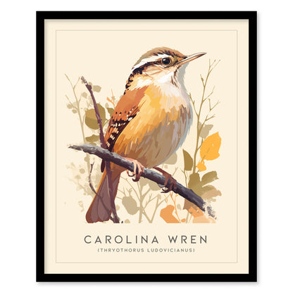 Carolina Wren Audubon Print | Bird Lover Wall Art | Framed or Unframed