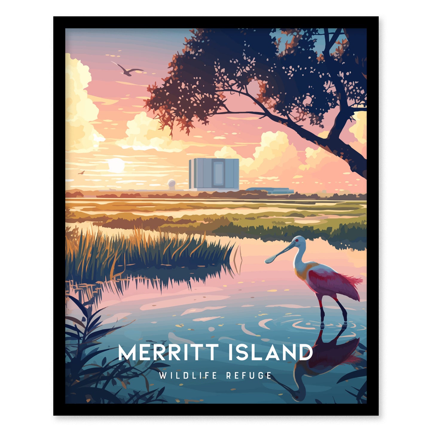 Merritt Island National Wildlife Refuge Poster | Space Coast Art